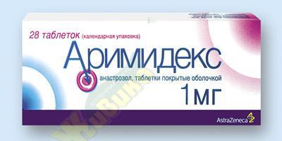 Изображение товара Аримидекс 1 мг таблетки для гормональной терапии 28 шт