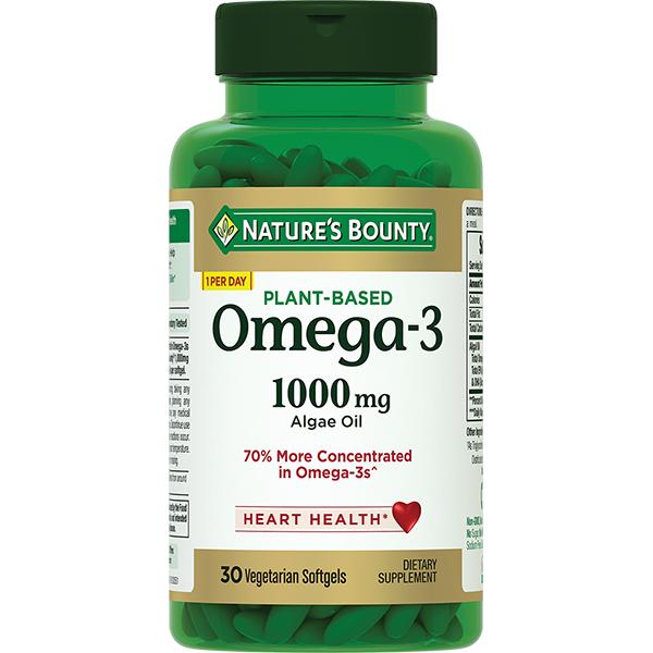 Изображение товара НЭЙЧЕС БАУНТИ Омега-3 из морских водорослей капс. №30 (Natures Bounty)