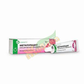 Изображение товара Метилурацил мазь д/местн/наруж.прим. 10% 25г туба (Диоксометилтетрагидропиримидин)