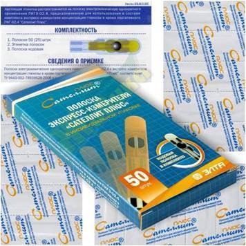 Изображение товара ЭЛТА САТЕЛЛИТ плюс тест-полоска пкгэ-02,4 №50