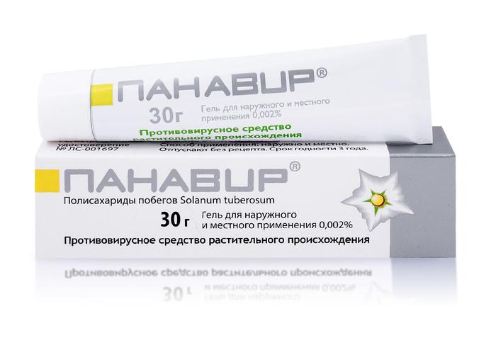 Изображение товара Панавир гель 30г для лечения герпеса и кожных воспалений