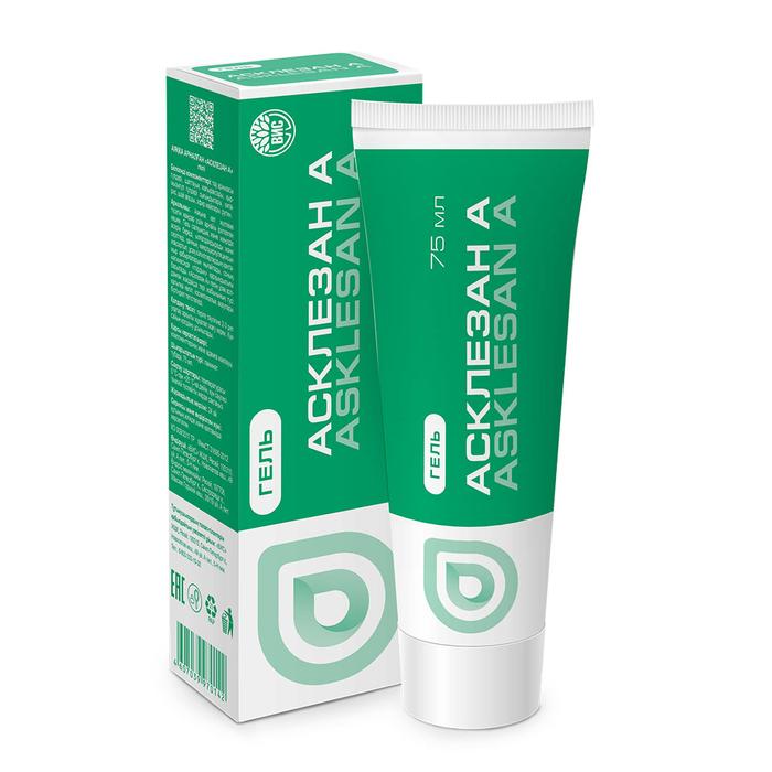 Изображение товара Охлаждающий гель для ног АСКЛЕЗАН-А 75мл снимает усталость и укрепляет сосуды