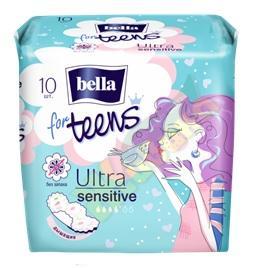 Изображение товара БЕЛЛА Фор тинс ультра сенситив прокладки No10 - тонкие гигиенические прокладки для молодых девушек