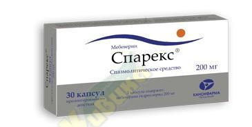 Изображение товара Спарекс капсулы пролонг 200мг №30 для облегчения спазмов ЖКТ