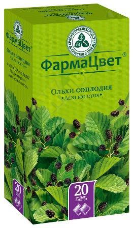 Изображение товара Ольхи соплодия 1,5г ф/пак. №20 от Красногорсклекспрепараты