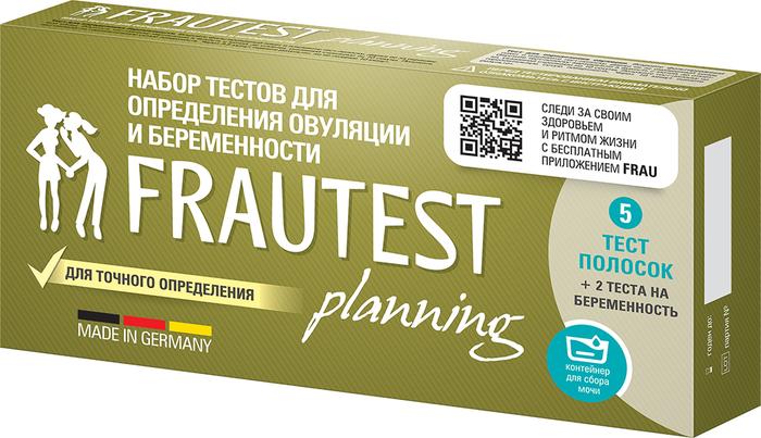 Изображение товара Тест ФРАУТЕСТ на овуляцию №5 + тест на беременность №2 планнинг/planning