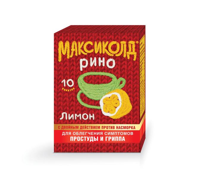 Изображение товара Максиколд рино пор-к д/р-ра д/вн.прим. 15г №10 лимон (Парацетамол + Фенилэфрин + Фенирамин + Аскорб.к-та )