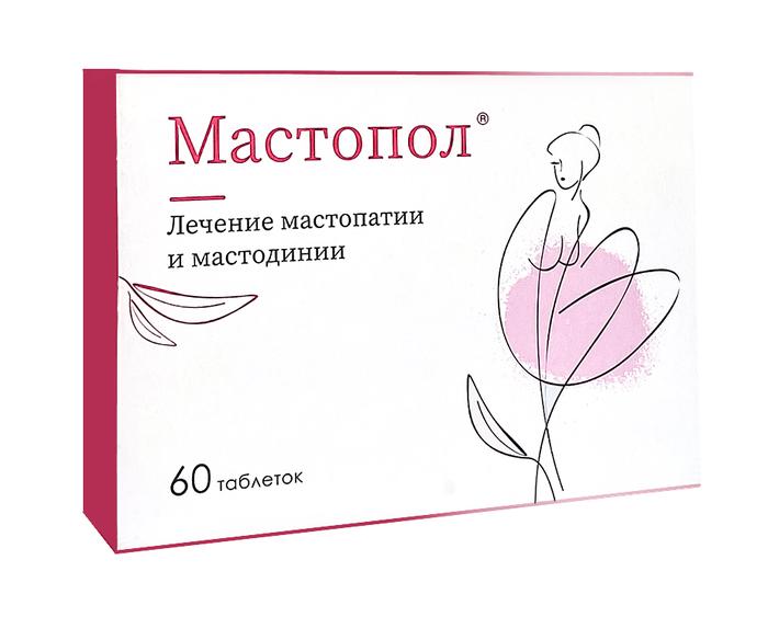 Изображение товара Мастопол гомеопатические таблетки подъязычные №60 для лечения фиброзно-кистозной болезни