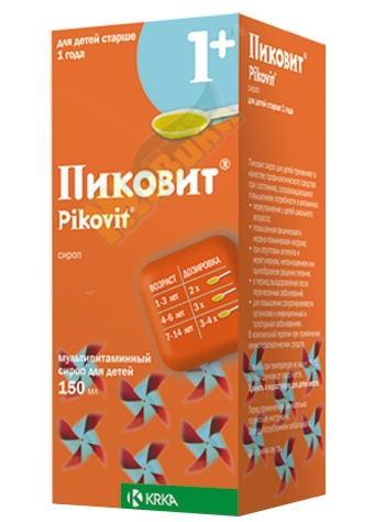 Изображение товара Пиковит сироп для детей 150мл - поливитамины для укрепления иммунитета