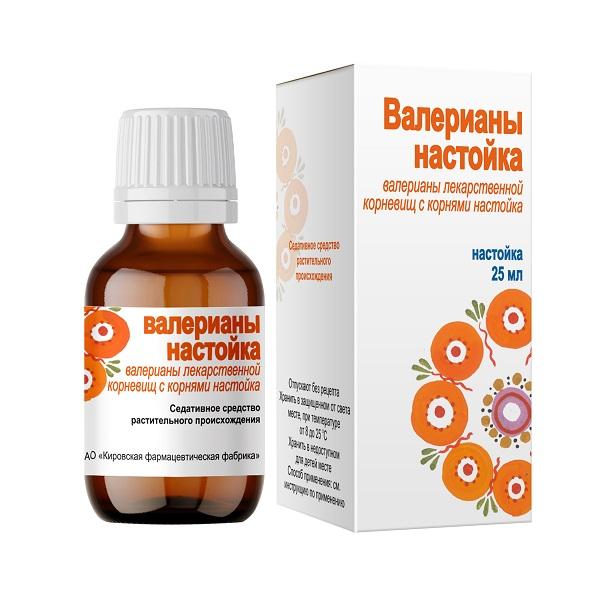 Изображение товара Валерианы н-ка 25мл фл инд.уп /кировская фф/ (Валерианы корневища с корнями)