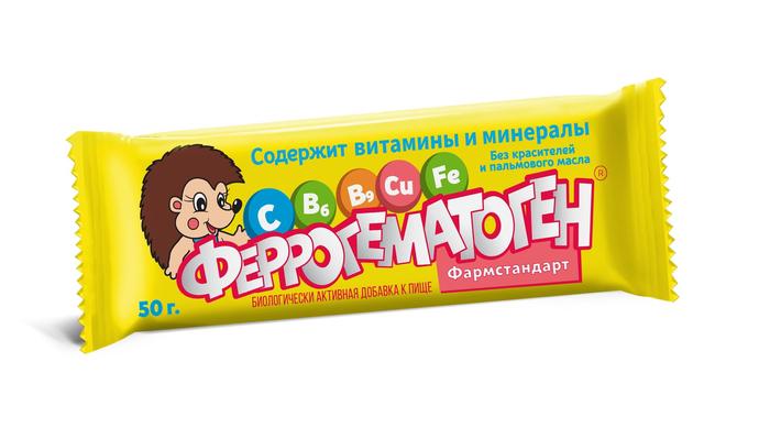 Изображение товара Феррогематоген пастилки жевательные 50г Фармстандарт - источник железа и витаминов