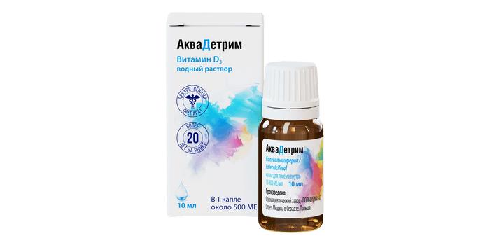 Изображение товара Аквадетрим капли д/вн.прим. 15000МЕ/мл 10мл фл (Колекальциферол)