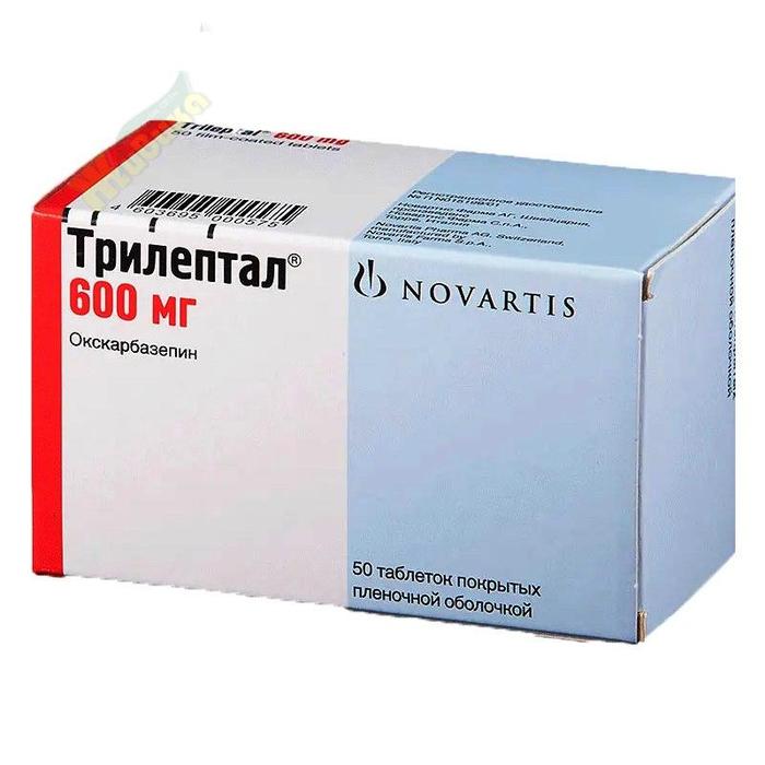Изображение товара Трилептал таб п/об/пл 600мг №50 (Окскарбазепин)