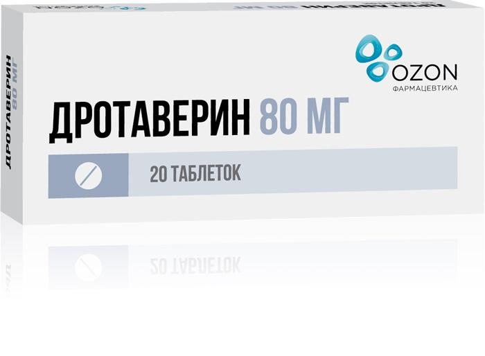 Изображение товара Дротаверин таб 80мг №20 /озон/ (Дротаверин)