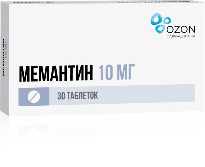 Изображение товара Мемантин таблетки 10мг №30 для лечения болезни Альцгеймера