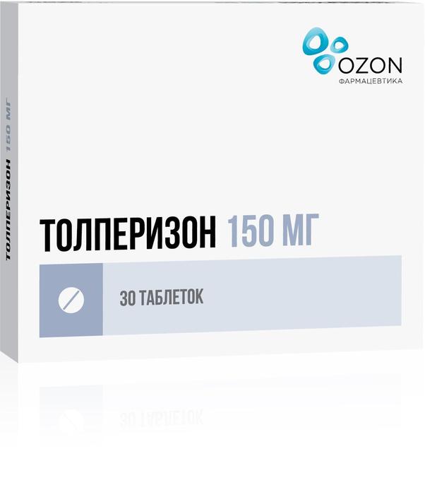 Изображение товара Толперизон таб п/об/пл 150мг №30 - лечение спастичности