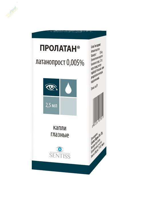 Изображение товара Пролатан капли глазные 0,005% 2,5мл фл (Латанопрост)