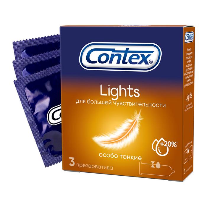 Изображение товара КОНТЕКС презерватив №3 lights/лайтс особо тонкие (Сontex)