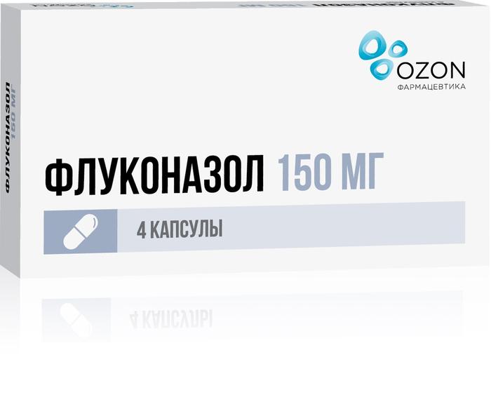 Изображение товара Флуконазол капс. 150мг №4 /озон/ (Флуконазол)