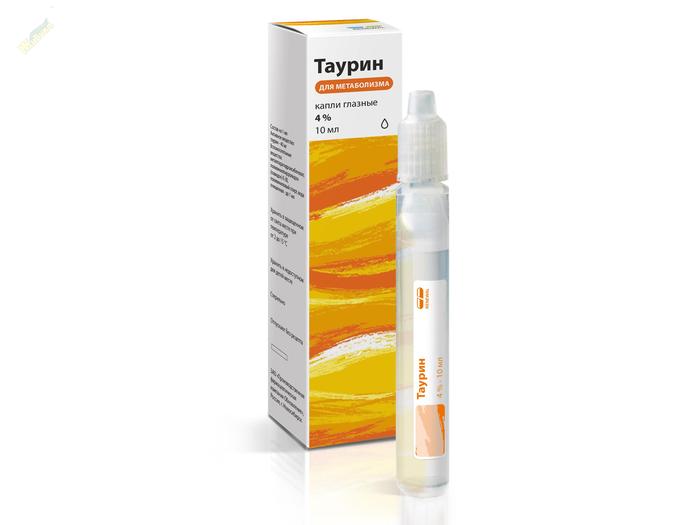 Изображение товара Глазные капли Таурин реневал 4% 10мл для улучшения зрения