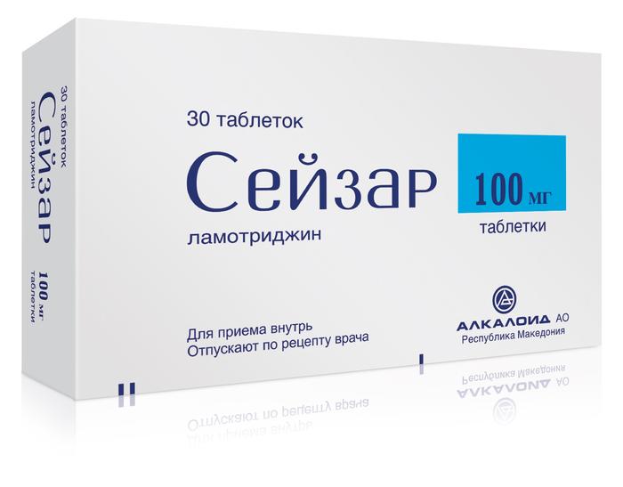 Изображение товара Сейзар таб 100мг №30 (Ламотриджин)