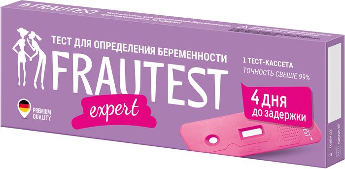 Изображение товара Тест ФРАУТЕСТ д/определения беременности пипетка + кассета эксперт/expert №1 (Frautest)