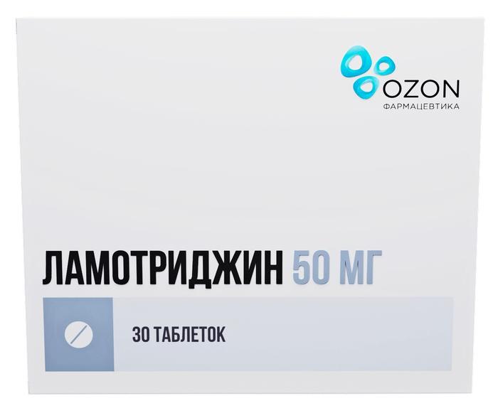 Изображение товара Ламотриджин таб 50мг №30 /озон/ (Ламотриджин)