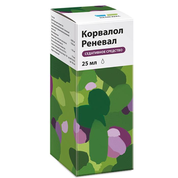 Изображение товара Корвалол реневал капли д/вн.прим. 25мл /renewal/ (Мяты перечной листьев масло + Фенобарбитал + Этилбромизовалерианат)