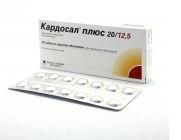 Изображение товара Кардосал плюс таб п/об/пл 12,5мг + 20мг №28 (Гидрохлоротиазид + Олмесартана медоксомил)