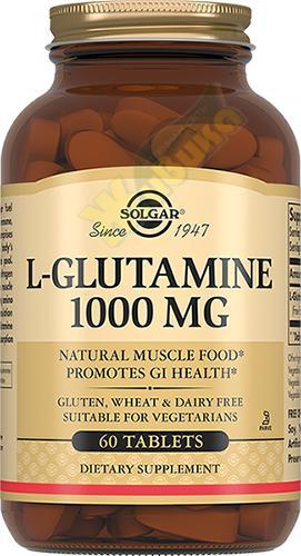 Изображение товара Солгар L-Глутамин 1000 мг таблетки для восстановления и иммунитета 60 шт