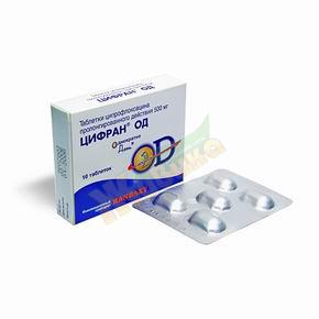 Изображение товара Цифран од таблетки пролонгированные 500мг для лечения инфекций