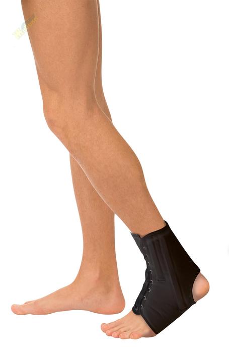 Бандаж на голеностопный сустав со шнуровкой и ребрами жесткости AS-ST