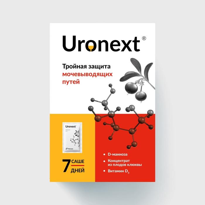 Изображение товара Биологическая добавка УРОНЕКСТ пор-к 2,6г саше 7 шт для профилактики цистита