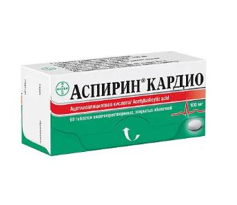 Изображение товара Аспирин кардио таблетки 100мг для профилактики сердечно-сосудистых заболеваний