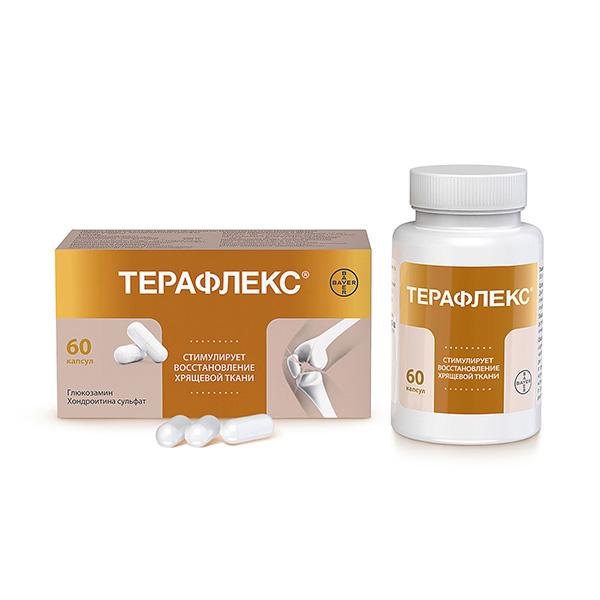 Изображение товара Терафлекс капсулы 500мг + 400мг №60 для здоровья суставов и позвоночника