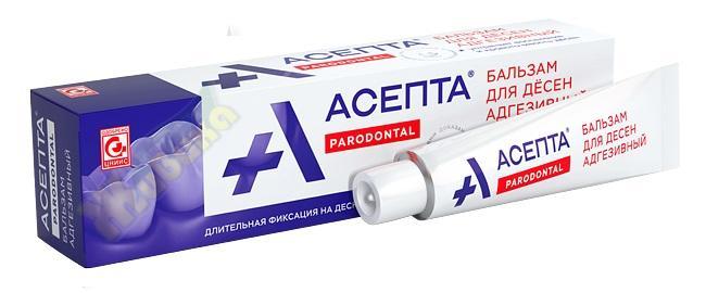 Изображение товара АСЕПТА Адгезивный бальзам д/десен 10г