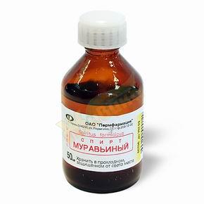 Изображение товара Муравьиный спирт р-р д/наруж.прим. 1,4% 50мл фл (Муравьиная к-та)