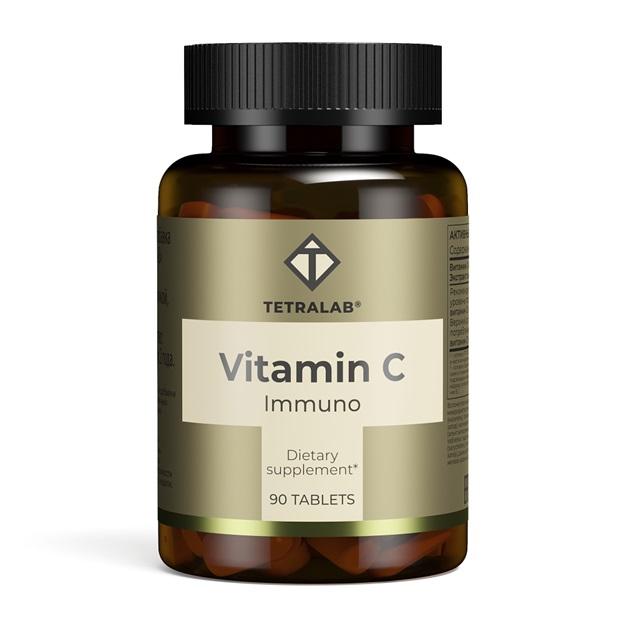 Изображение товара Тетраллаб Иммуно витамин С + эхинацея таблетки 90 шт. для укрепления иммунитета