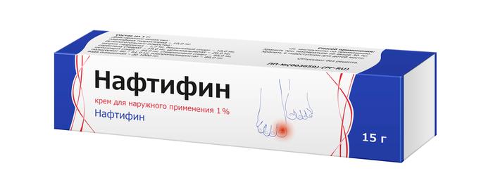 Изображение товара Нафтифин крем 1% 15 г для лечения грибковых инфекций кожи ногтей