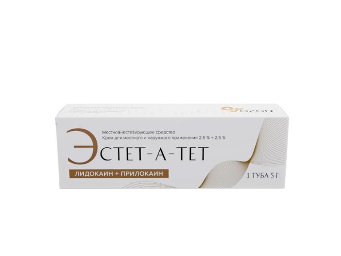 Изображение товара Эстет-а-тет крем д/местн/наруж.прим. 2,5% + 2,5% 5г №1 туба (Лидокаин + Прилокаин)