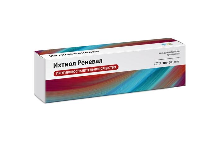 Изображение товара Ихтиол Реневал мазь д/наруж. прим. 200мг/г 30г туба