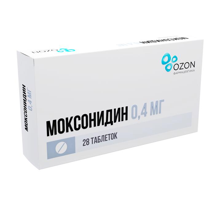 Изображение товара Моксонидин таблетки 0, 4 мг No28 - лечение гипертензии, контроль давления