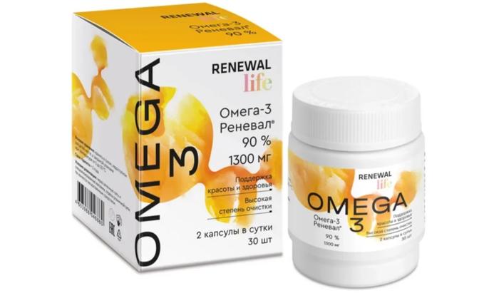 Изображение товара ОМЕГА-3 90% реневал капс. 1300мг №30 /renewal/