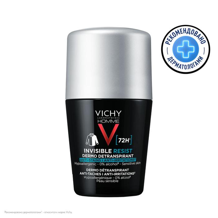 Изображение товара VICHY Ом дезодорант-шарик антиперспирант 72ч инвизибл для мужчин 50мл