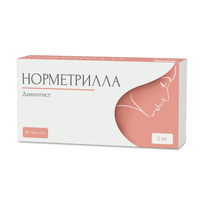 Изображение товара Норметрилла 2мг таблетки №28 для лечения эндометриоза