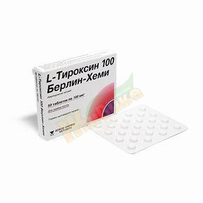 Изображение товара Л-тироксин 100 берлин-хеми 100мкг таблетки 50 штук