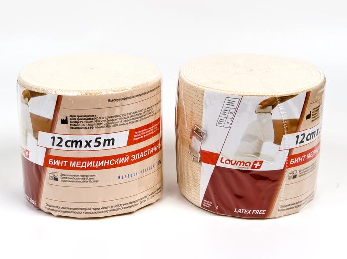 Изображение товара Эластичный бинт 0,12мх5,0м высокого растяжения модель 2 Лаума