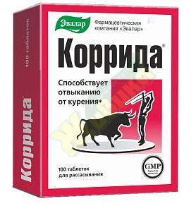 Изображение товара КОРРИДА таб 530мг №100 для борьбы с никотиновой зависимостью