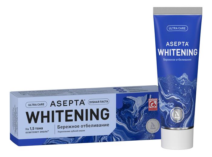 Изображение товара АСЕПТА Плюс паста зубная бережное отбеливание 75мл безопасное очищение