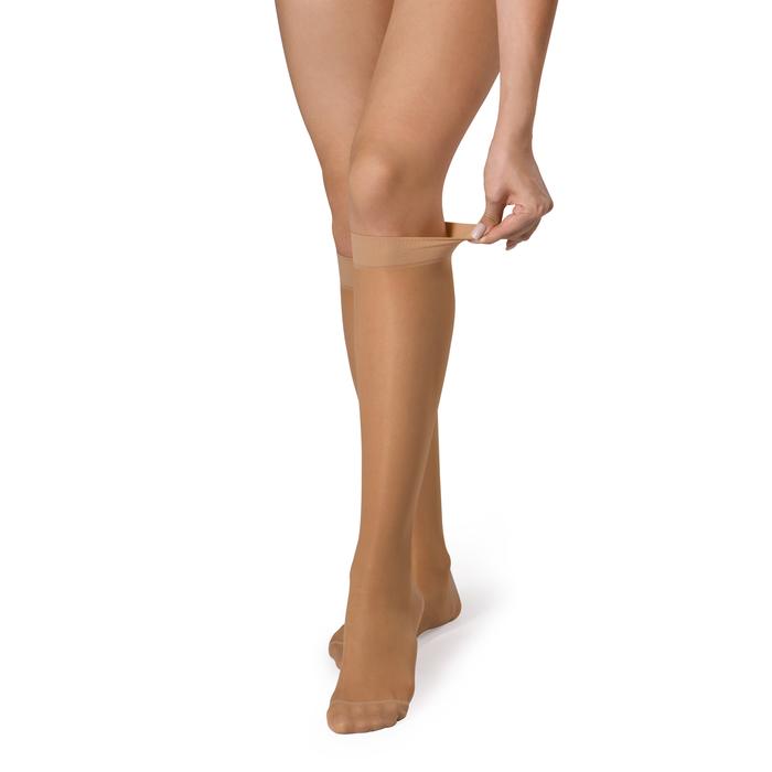 Изображение товара БИ ВЕЛЛ Про гольфы профилактические широкая резинка прозрачные 1кл.18-21мм р.2 арт.jw-111 натурал (B.Well)